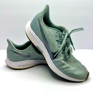 Nike Air Zoom Pegasus 36 Womens Size 9 Blue Gray Running Sneakers Shoe Lace Up